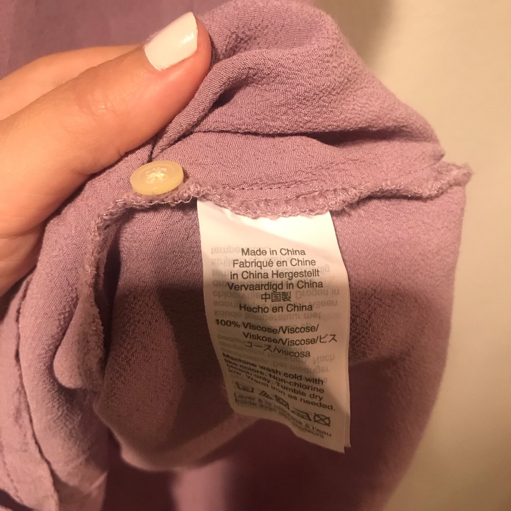 Madewell Lavender Button-Down Blouse - image 6